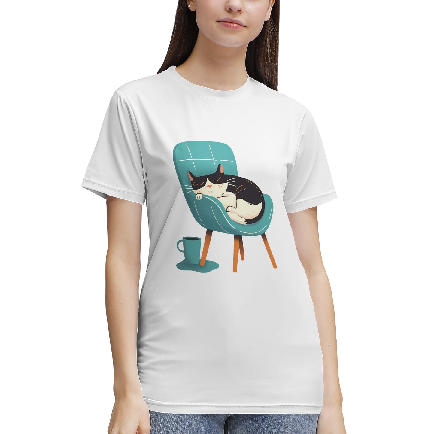 Kitten sleep on the chair T-Shirt