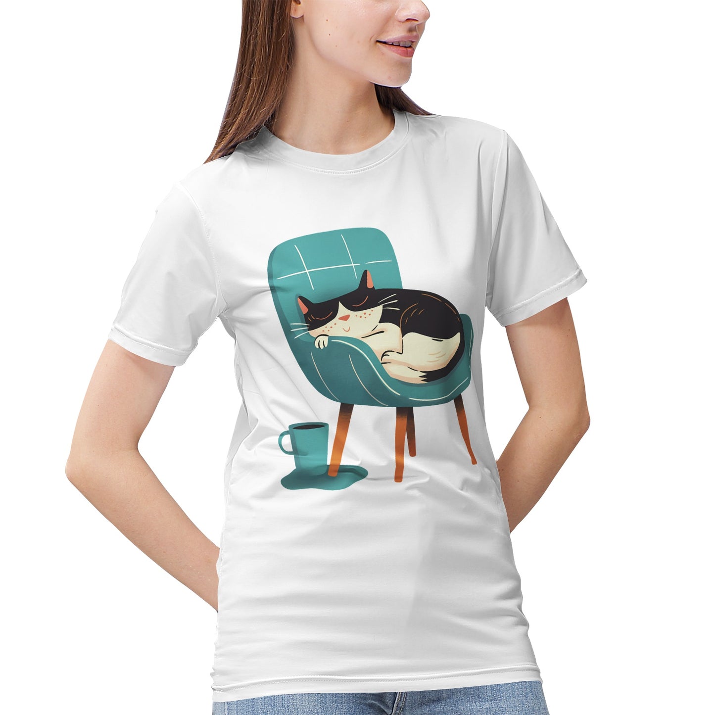 Kitten sleep on the chair T-Shirt
