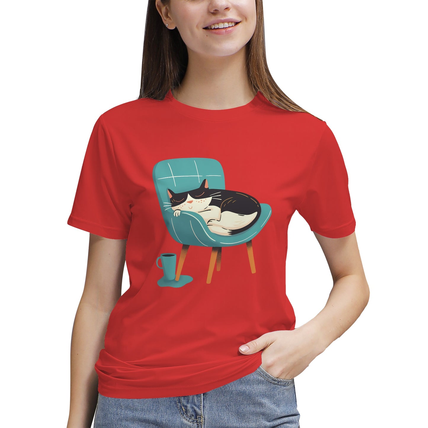 Kitten sleep on the chair T-Shirt