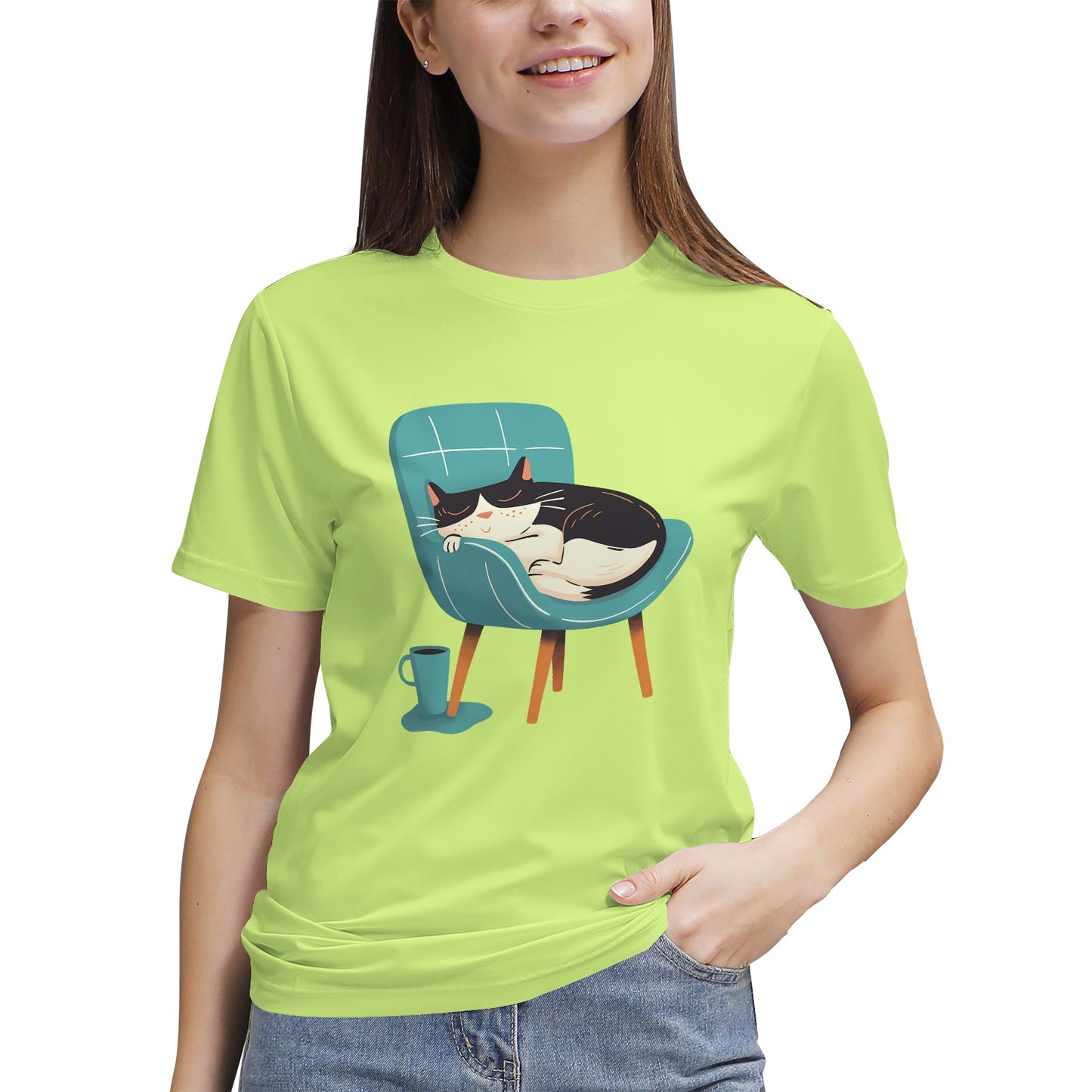 Kitten sleep on the chair T-Shirt