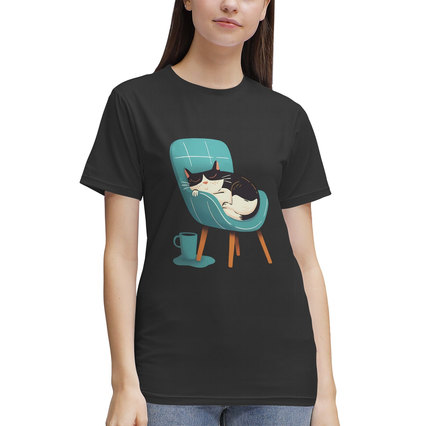 Kitten sleep on the chair T-Shirt