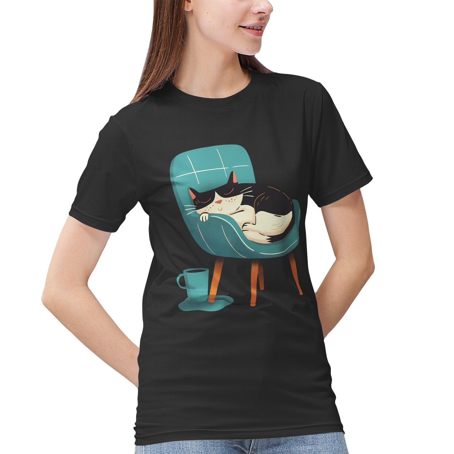 Kitten sleep on the chair T-Shirt
