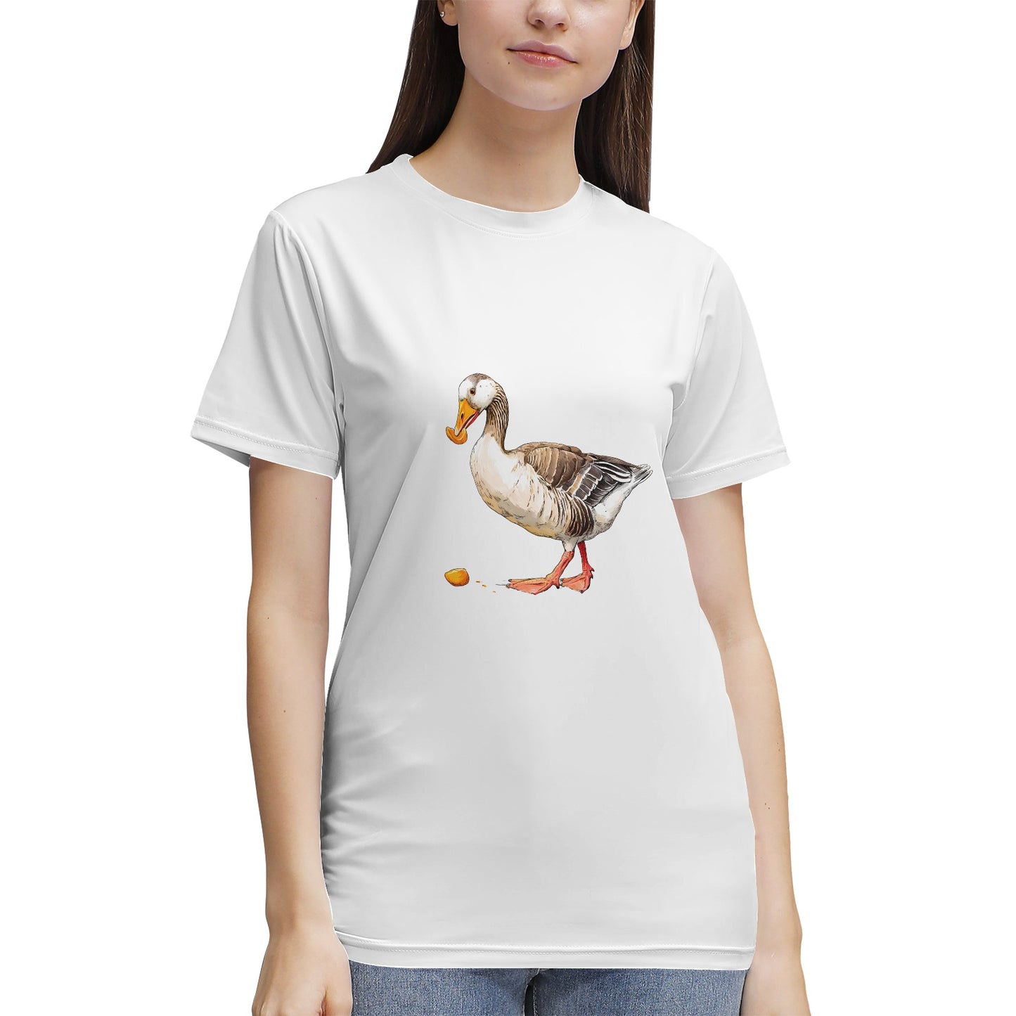 Realistic Goose Eating- Vivispark T-shirt