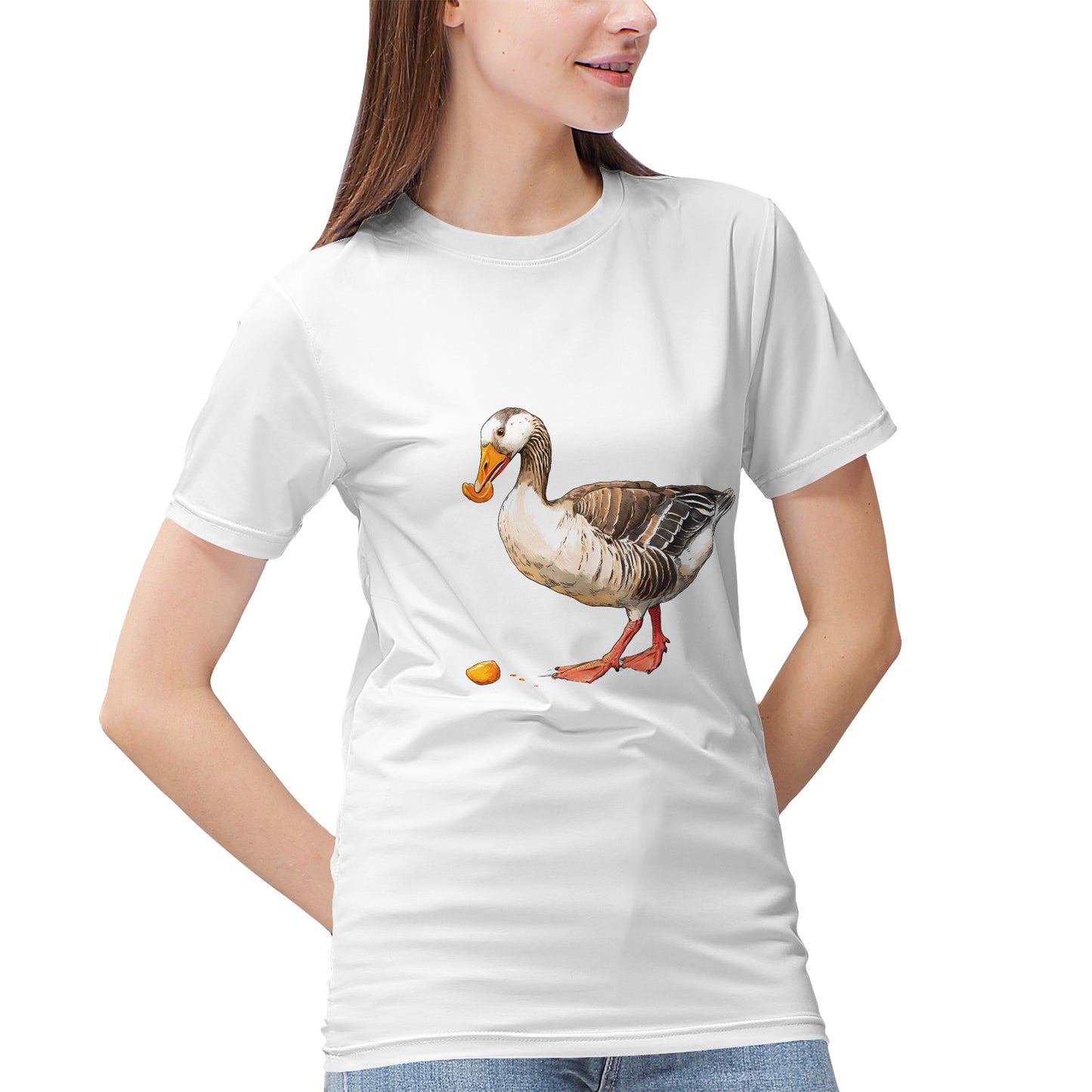 Realistic Goose Eating- Vivispark T-shirt