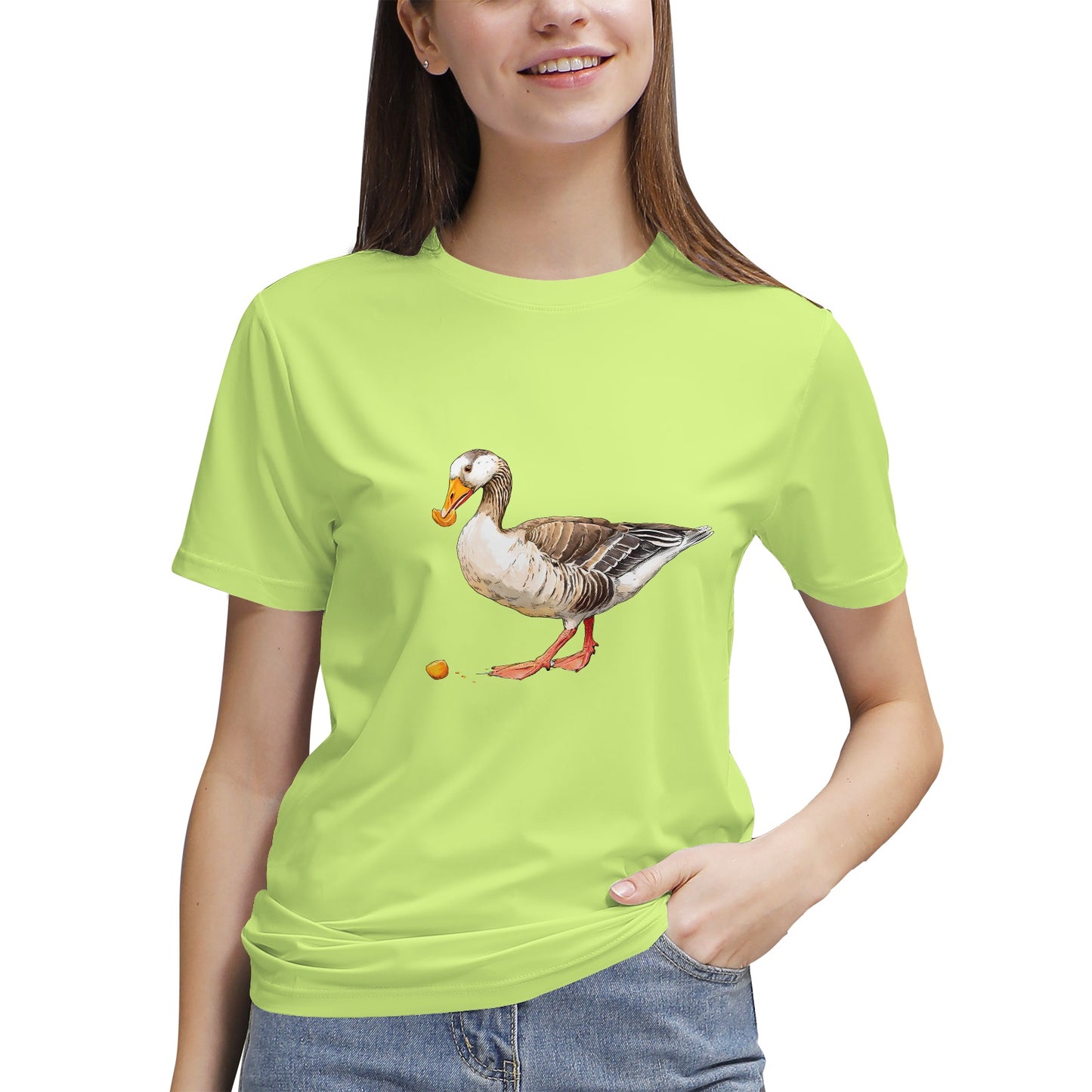 Realistic Goose Eating- Vivispark T-shirt