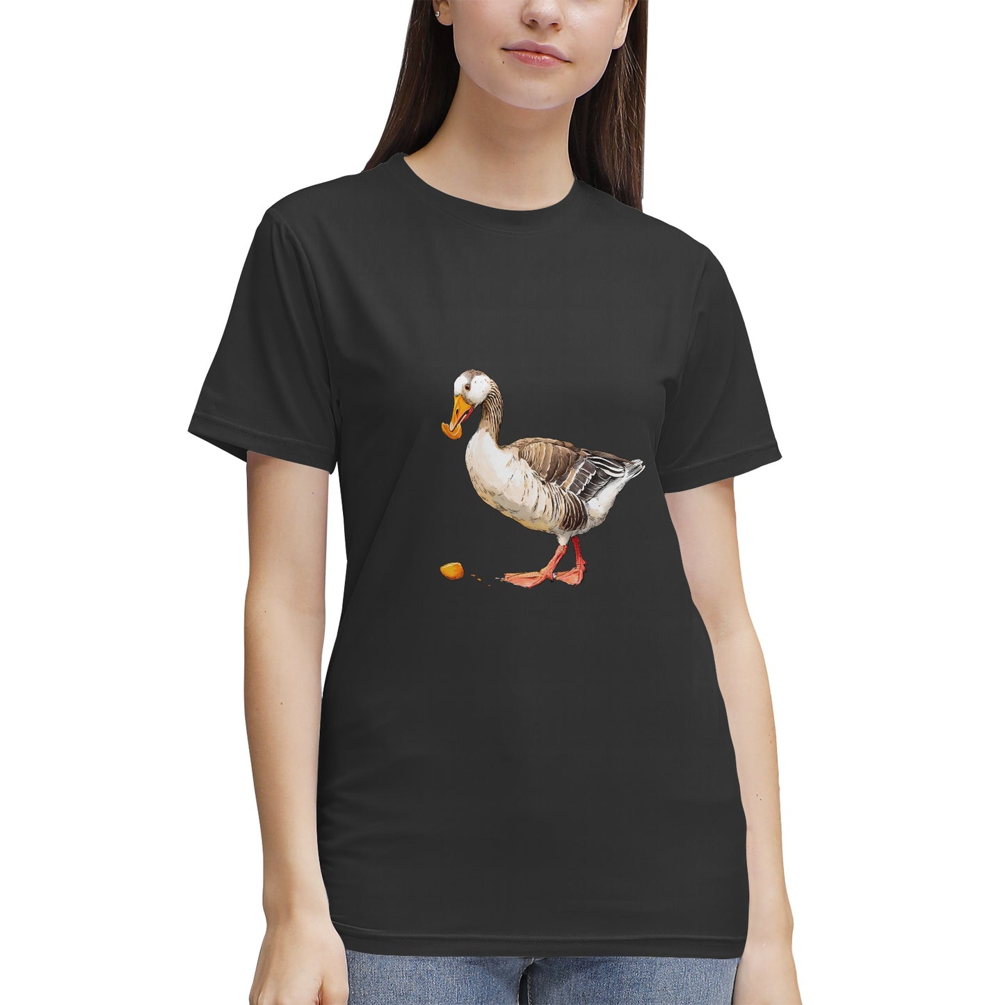 Realistic Goose Eating- Vivispark T-shirt