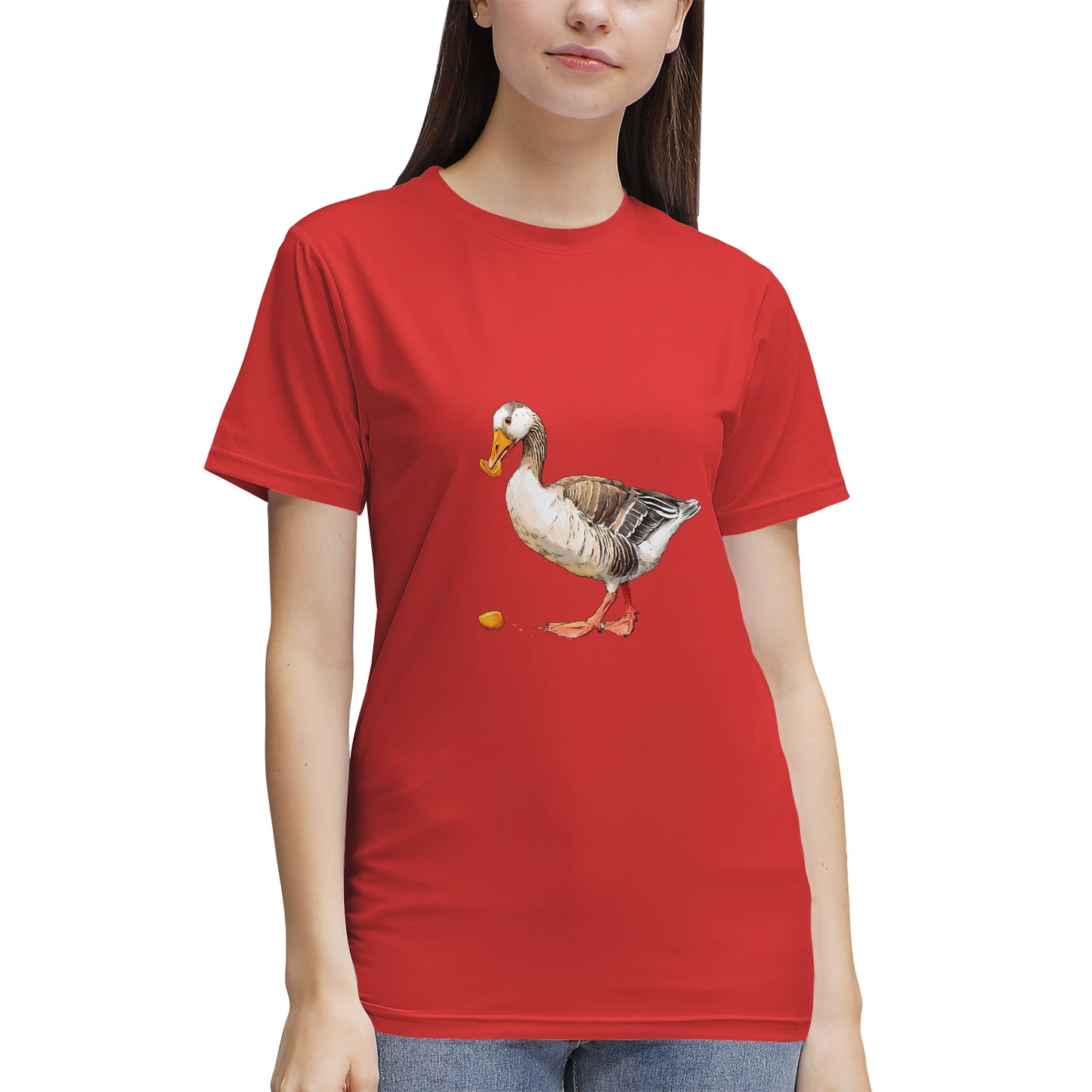 Realistic Goose Eating- Vivispark T-shirt