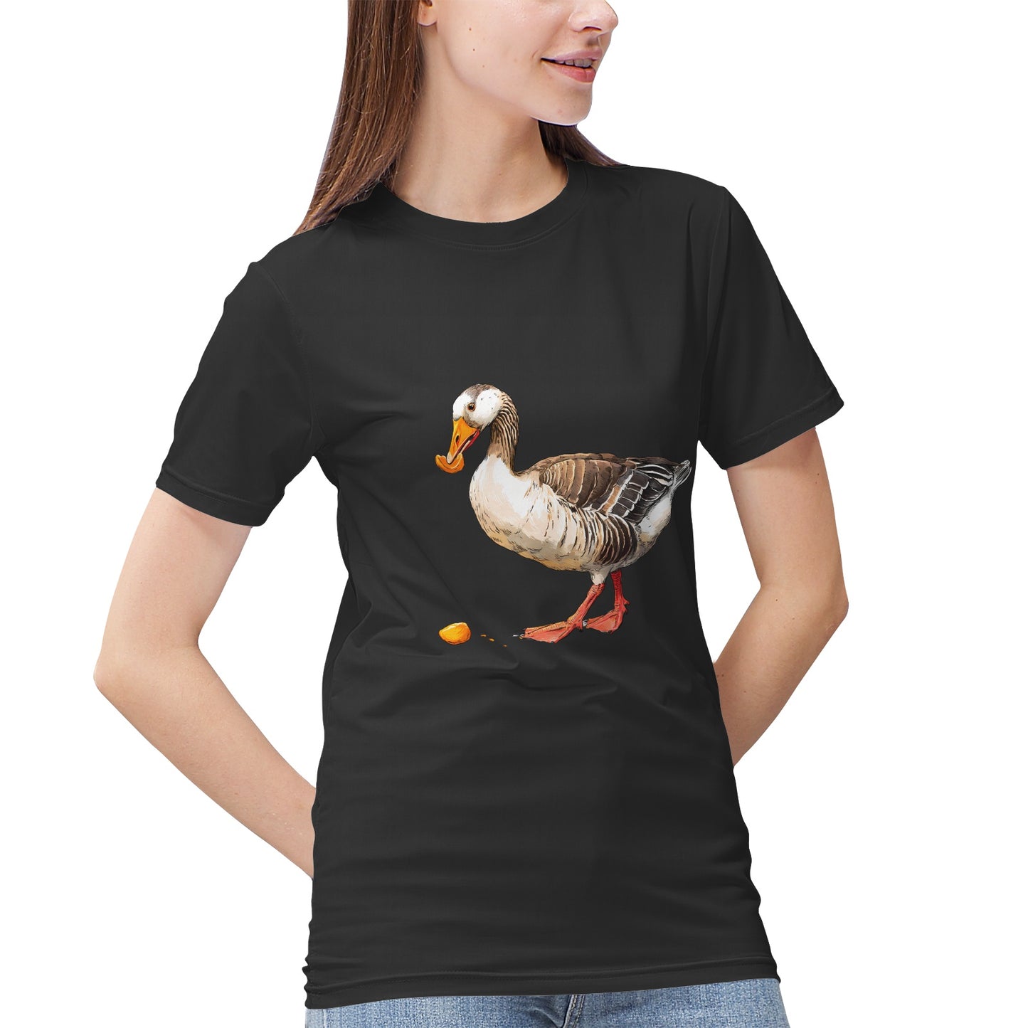 Realistic Goose Eating- Vivispark T-shirt