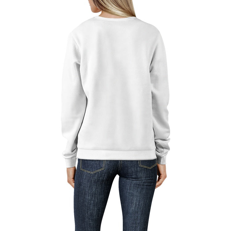 Orange Kitten-Women's Crew Neck Sweatshirt