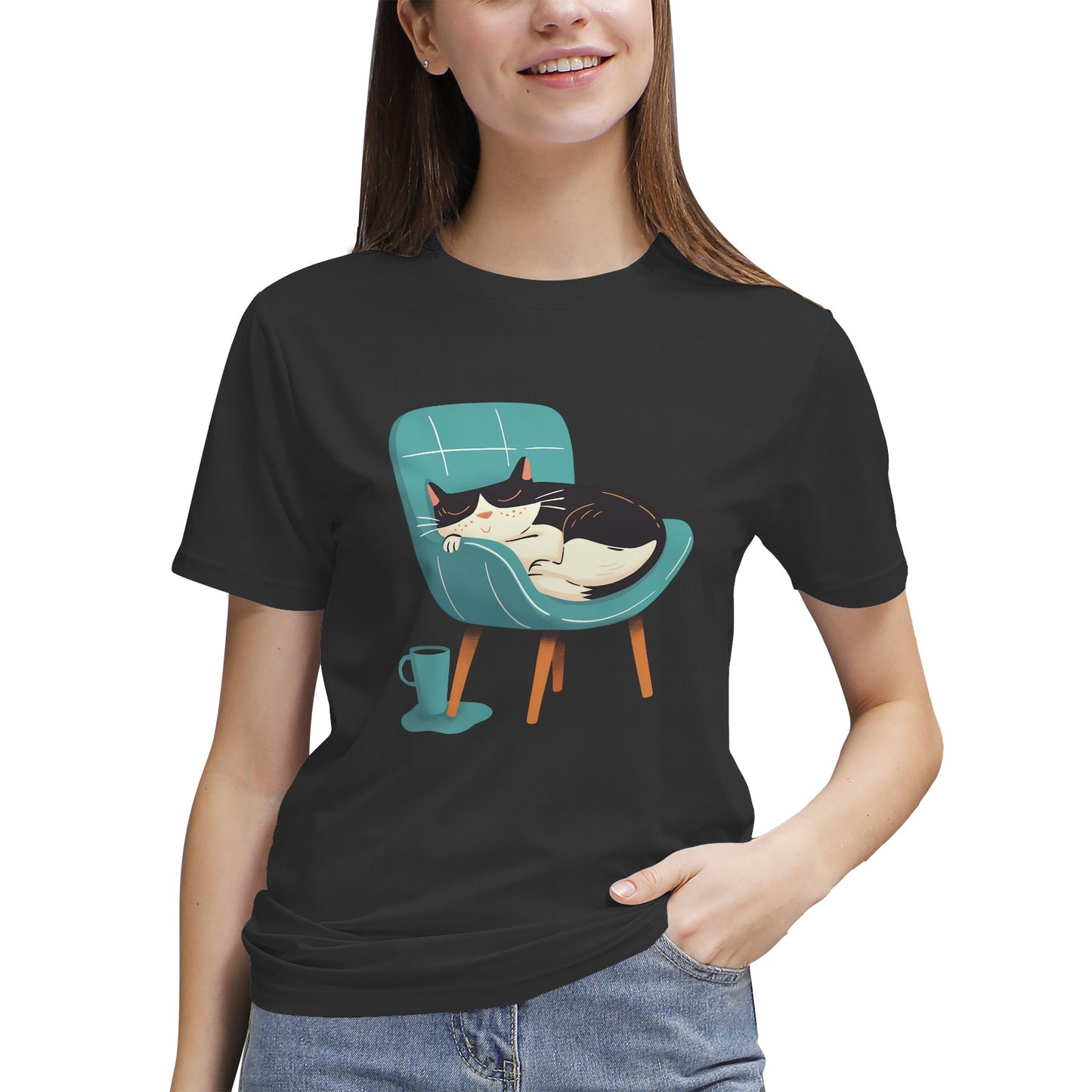 Kitten sleep on the chair T-Shirt