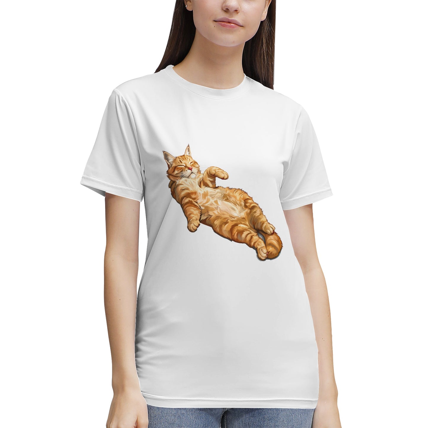 Relaxed Ginger Cat- Vivispark T-Shirt
