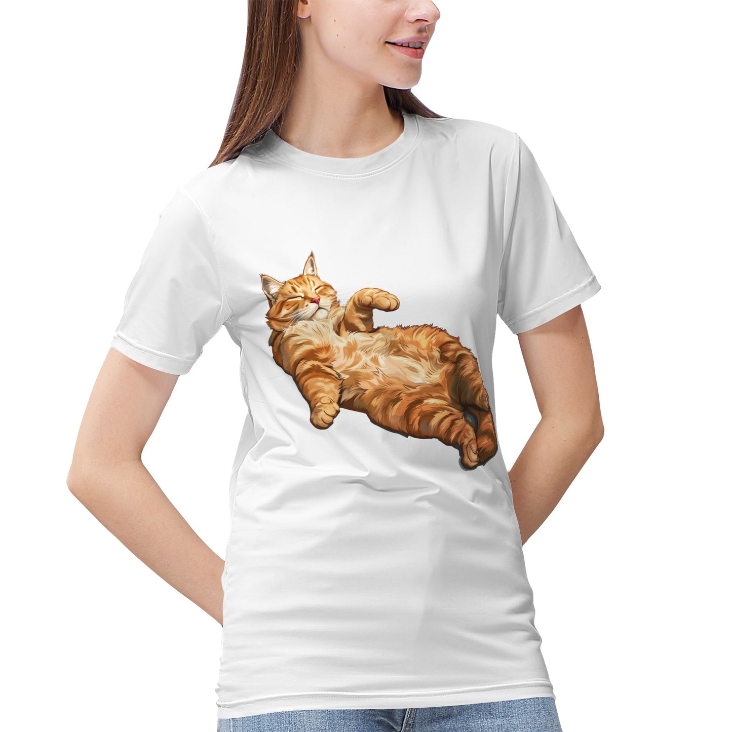 Relaxed Ginger Cat- Vivispark T-Shirt