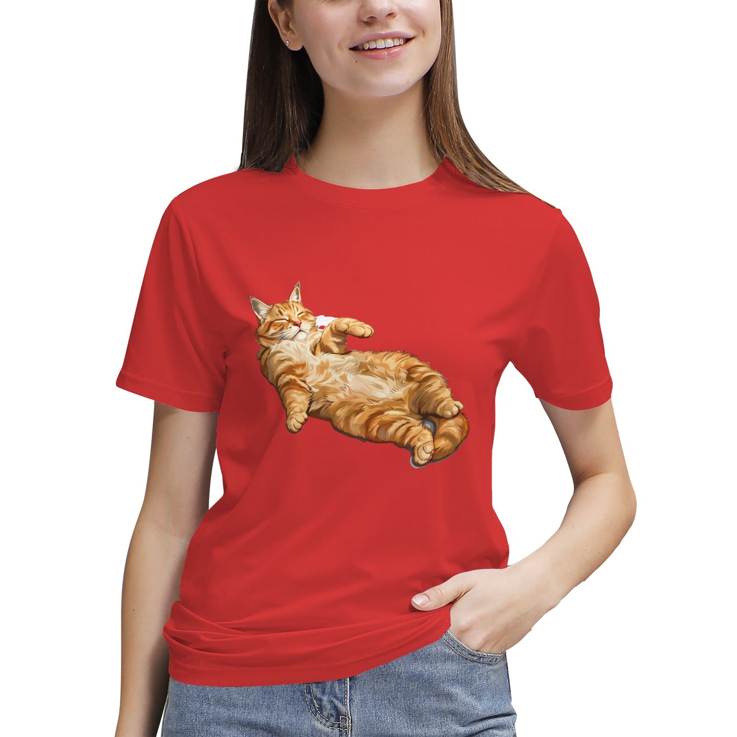 Relaxed Ginger Cat- Vivispark T-Shirt