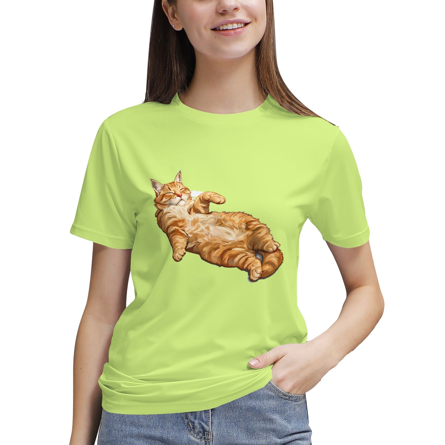 Relaxed Ginger Cat- Vivispark T-Shirt