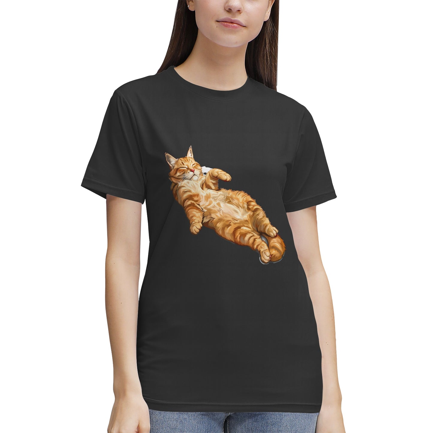 Relaxed Ginger Cat- Vivispark T-Shirt