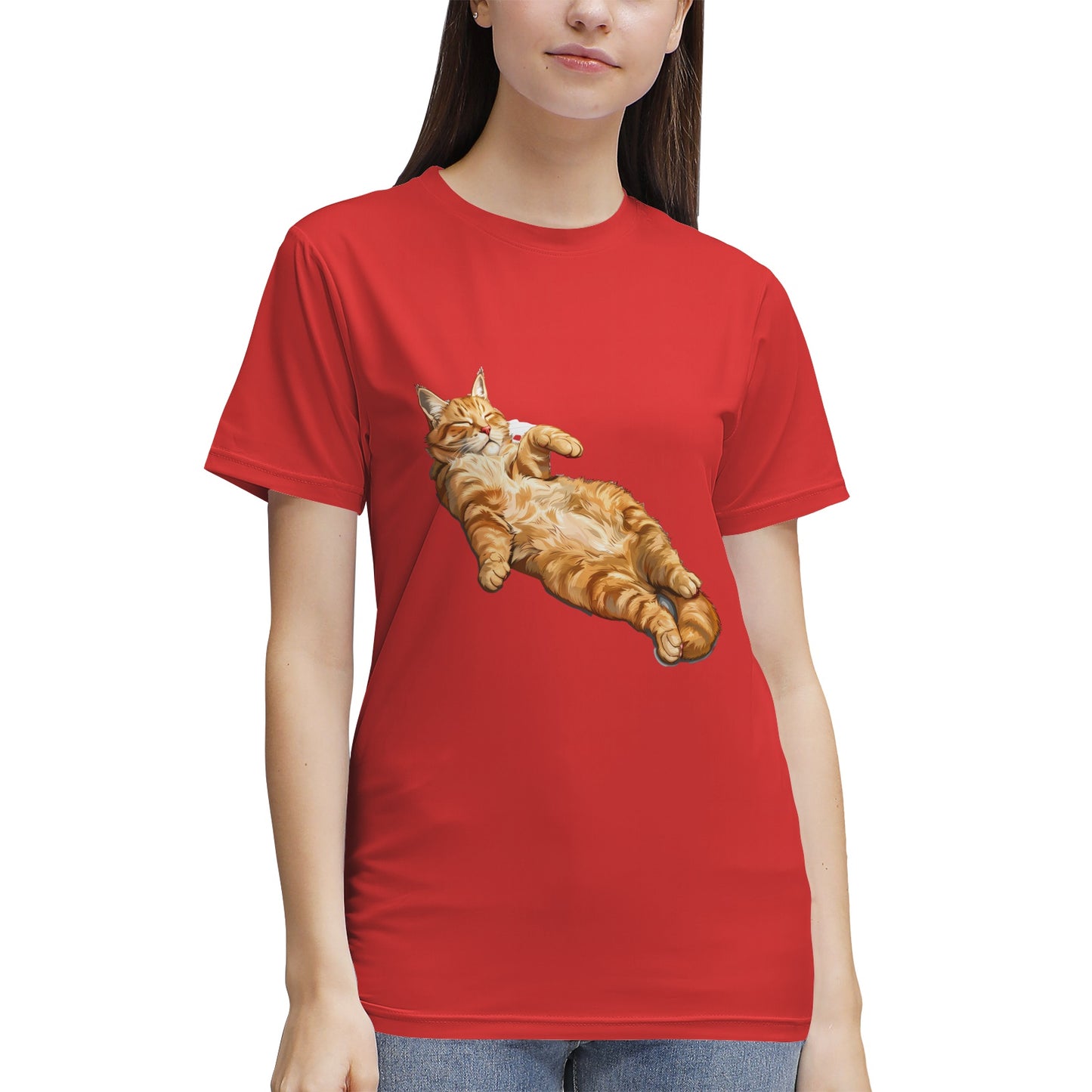 Relaxed Ginger Cat- Vivispark T-Shirt