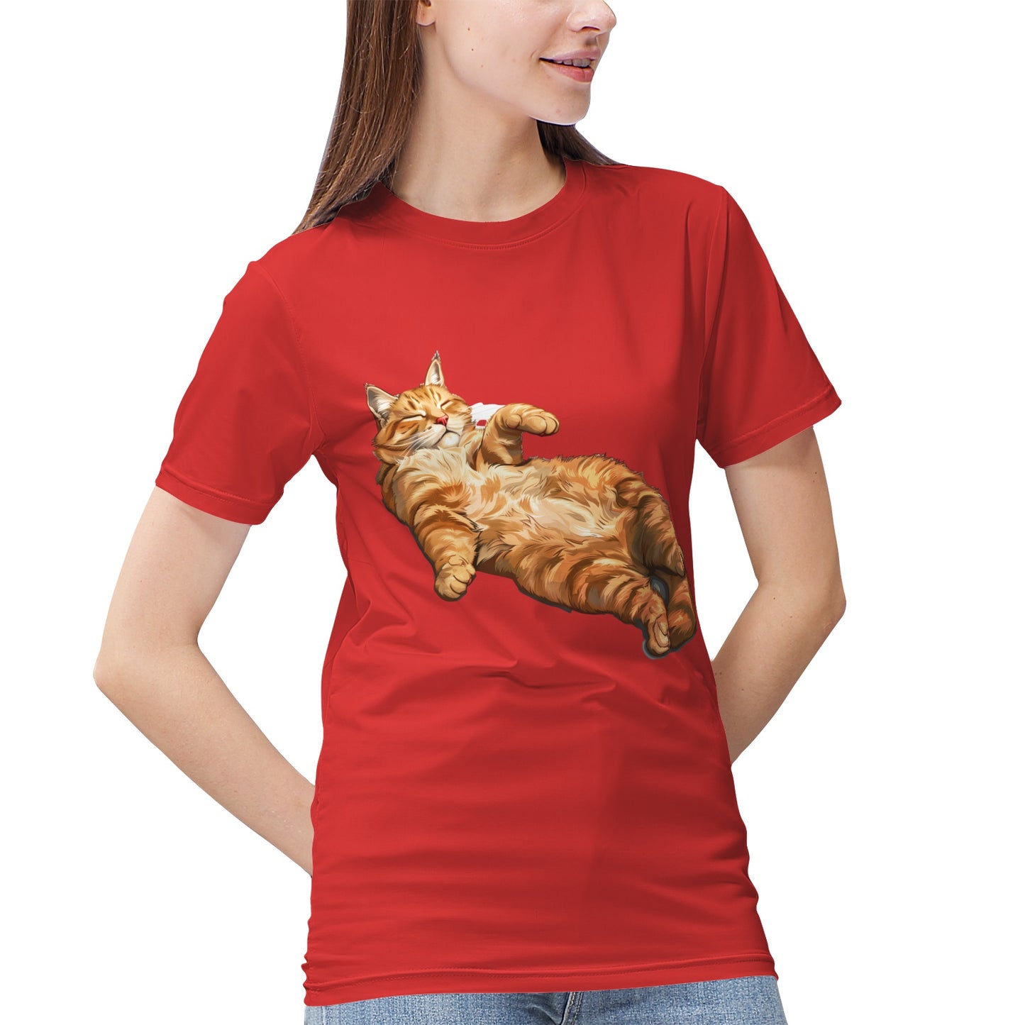 Relaxed Ginger Cat- Vivispark T-Shirt